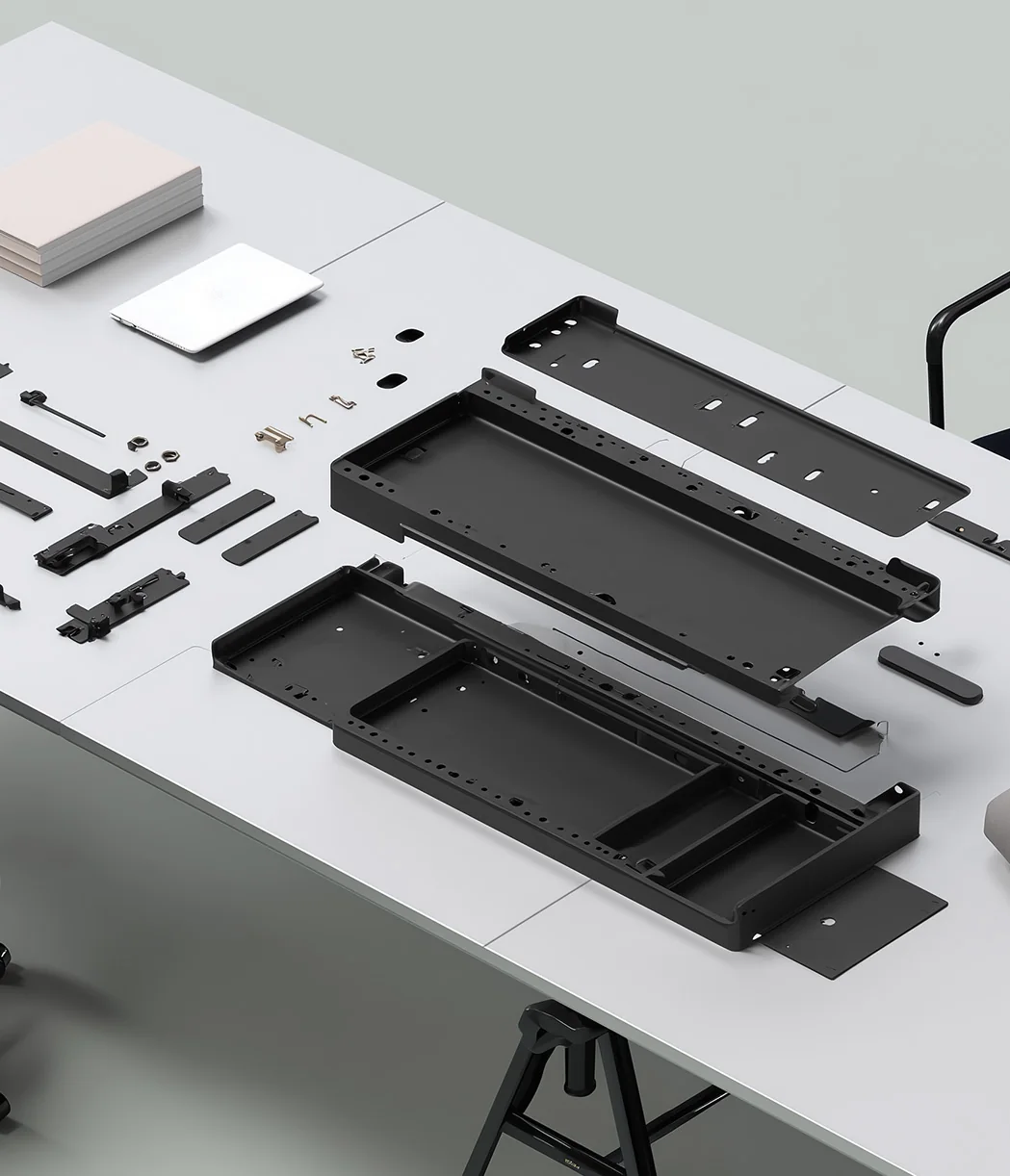 Mechanical assembly of fabricated sheet metal components